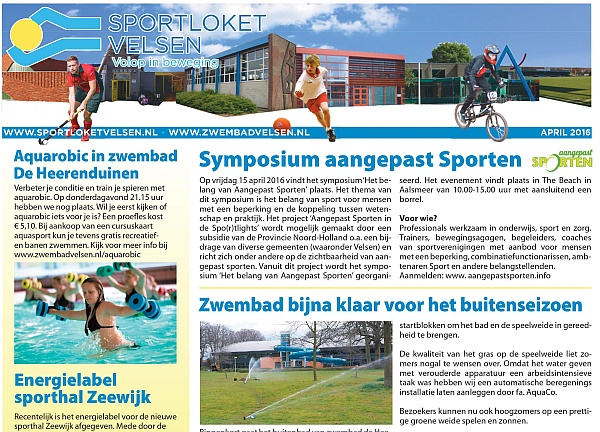 Sportkrant april 2016